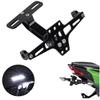 Universal Motorcycle License Plate Holder Number Plate Bracket For BMW R1200GS Yamaha MT07 MT10 Kawasaki Z750 Z800 Accessories