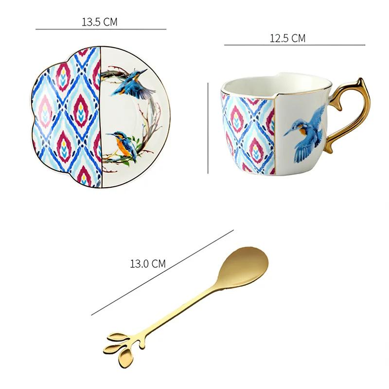 Ceramics Coffee Cup Saucers Suit Ins English Style Originality Black Tea Teacup Household Afternoon Tea Latte Black Coffee Mugs