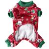 Christmas Pet Clothing Four-Legged Fleece Clothes for 3Pcs