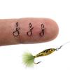 25PCS Black Color Fly Fishing Snap Quick Change for Hook & Lures High Carbon Steel Fishing Accessories