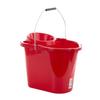 Leecroft Budget Oblong Mop Bucket Red 14L