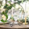 Wreath Hoop Sturdy Smooth Anti-rust Anti-oxidation Luster Surface Decorative Metal Ins Style Garland Circle Wedding Table Center Decor