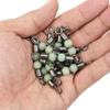 10Pcs Durable Splitter Luminous Wivels Bearing Fishing Pin Line Connector Trident 3 Way Ring Rolling