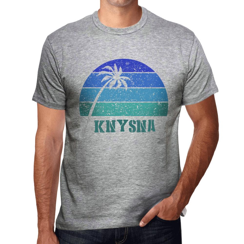 Men’s Vintage Tee Shirt Graphic T Shirt KNYSNA Sunset Grey Marl