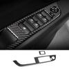 2Pcs Carbon Fiber Car Window Lifter Button Control Switch Armrest Panel Frame Cover Sticker Accessories For BMW Z4 E89 2009-2015