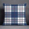 Blue Striped Plaid Pillowcase Office Living Room Home Pillowcase Car Ornaments