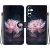 3D Abstract Art Painting Black Gold Rose Flower Leather Phone Wallet Case Book Stand For iPhone  Girls Magnetic Card Flip Cover Bag AVE