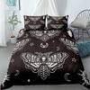 Moth Dead Skeleton Bedding Set US Twin Full Queen King EU Single Double King Size Bed Linen Set