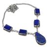 Lapis Lazuli Gemstone 925 Sterling Silver Jewelry Necklace 18"