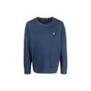 Polo Ss23 Solid Color Logo Embroidered Long Sleeve Sweater Men Sweater Blue 710899996-001