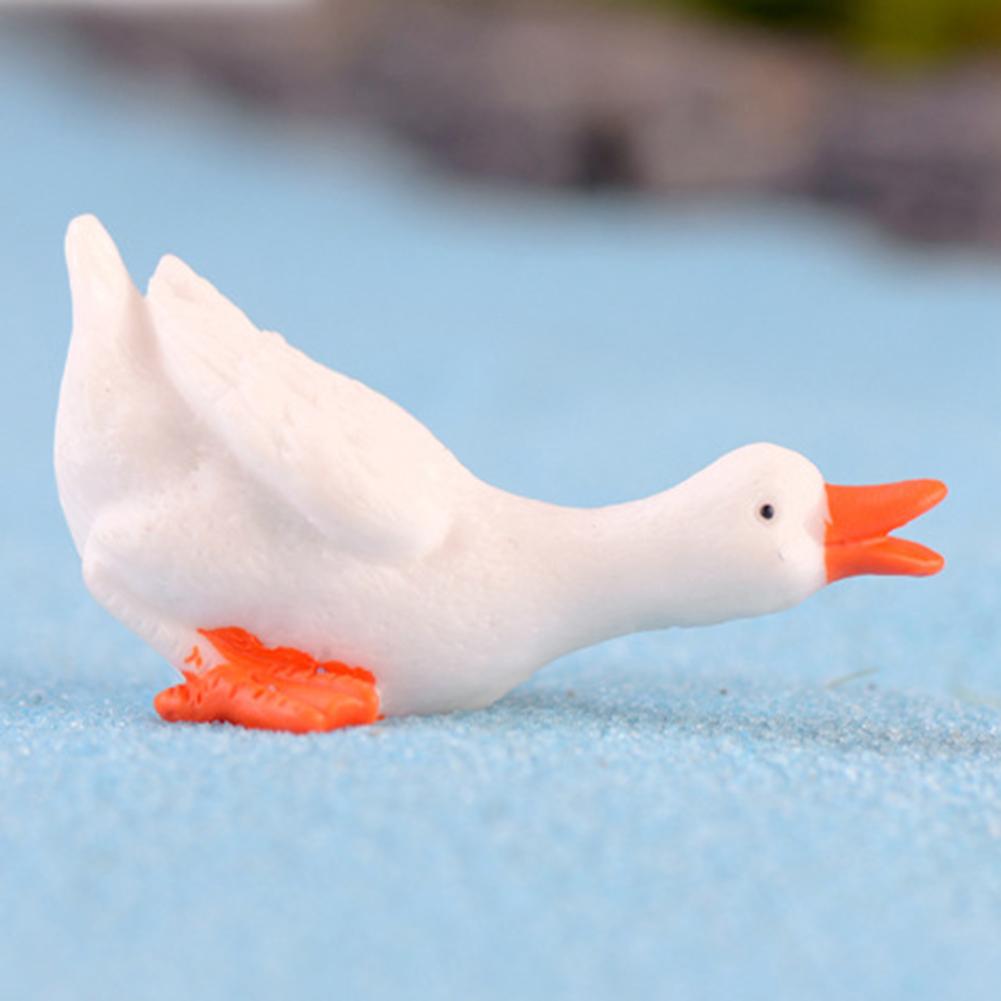 Geese Figurine Goose Figurine Home Landscape Table White Swan 1 Set 3pcs Accessories Cute Decor Resin Ornaments