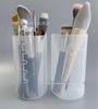 Clear Modern Retractable Storage Bucket with Dustproof Cover - Makeup Brush and Pen Holder