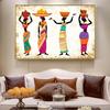 Abstract Black African Woman Paintings Canvas Cuadros Tribe Posters and Prints Wall Art for Living Room Home Decor Cuadros