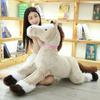 90CM Cute Lying Horse Plush Toys Stuffed Cartoon Animal Horse Children Kids Girls Shooting Props Birthday Gifts