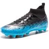 34-46 Men's High-top Large-size Football Shoes Long Nail Anti-slip Resistance TPR Artificial Captain Outdoor Youth Football Boots