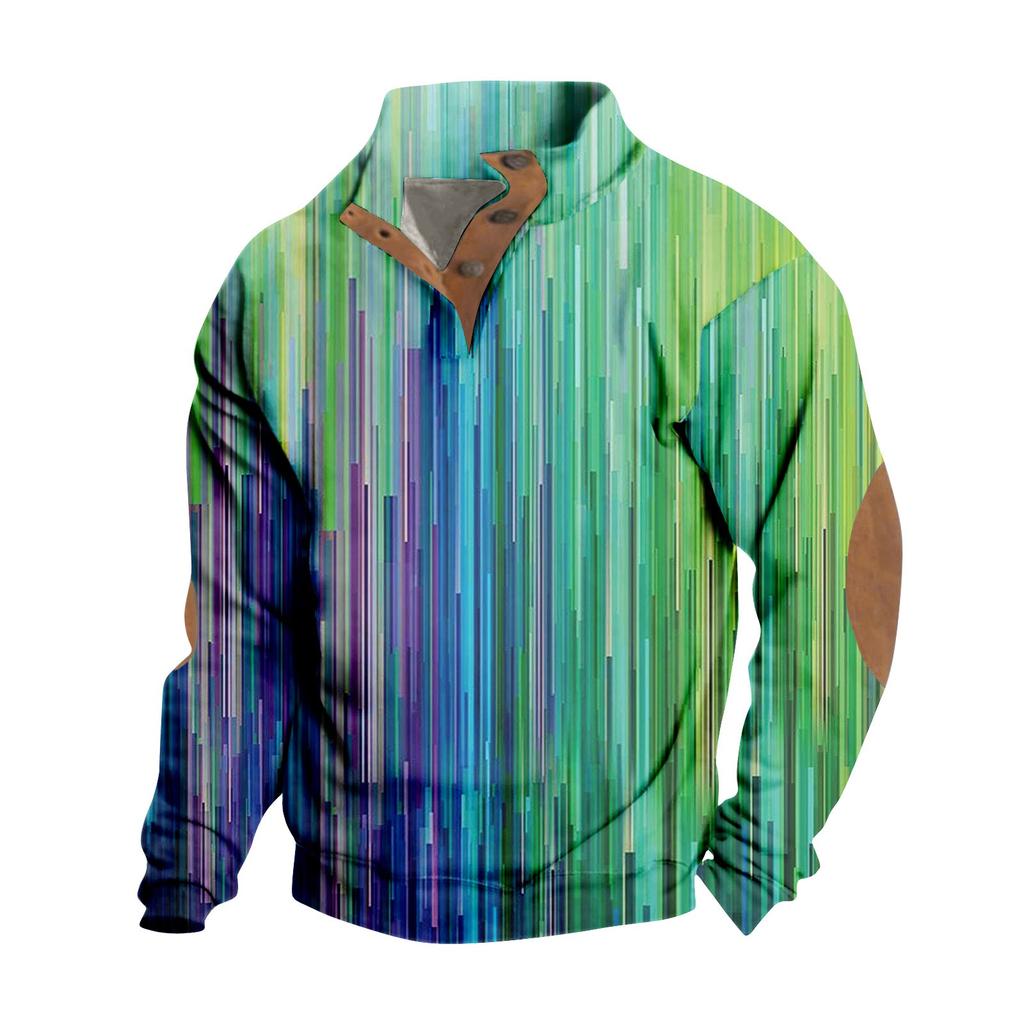 Spring And Autumn Men's Standing Collar Sweatshirt Is Outdoor Casual Sweaters Tops