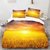 Gold Wheat Field Duvet Cover Natural Scenery Print Bedding Set Microfiber Twin Queen King Comforter Cover For Kids Adults Decor