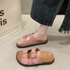 Fashion Thick-bottomed Boken Slippers Women's Outer Wear Summer New Casual Soft-bottomed Sandals Non-slip One-word Slips