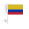 Drapeau Adhésif - Colombie - 14 X 21 Cm - Polyester - Léger - Recto/verso