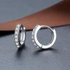925silver Hoop Earrings For Women Round Circle Earring Zircon Piercing Earings Personalized Trend Jewelry