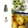 Stainless Steel Medium Piping Tips for Cake Decorating - 8-Prong Icing Nozzles, Perfect for Cookies & Desserts, Kitchen Baking Tools