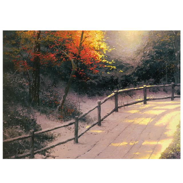 Europe Retro Landscape Christmas Snow Scene Canvas Painting Prints Paris London Posters Print for Living Room Home Decor No Frame