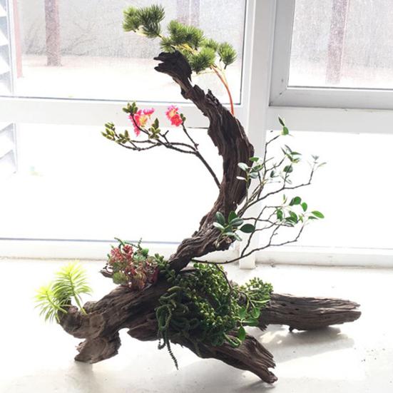 Lifelike Artificial Plant Branch Leaf Flower Arrangement for Garden DIY Party