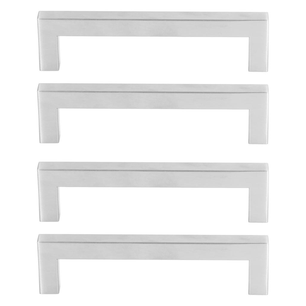 4Set Cabinet Handles 201 Stainless Steel Cupboard Pulls for Furniture Doors Desk Drawers12x12x96
