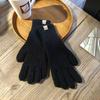 Solid Color Knitted Gloves Touchscreen Warm Mittens Casual Women Gloves  Outdoor Riding