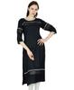 Women Kurta Kurti 3 4 Sleeve Formal Casual Rayon Custom Tunic Blouse With