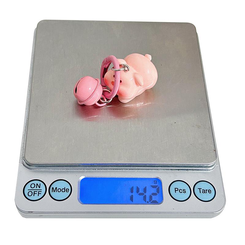 Cute Cartoon Pink Pig Keychain With Bell Pendant Little Pig Model Key Ring Jewelry Gift Decoration Accessories Children Gifts