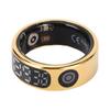Smart Ring Gold Touch Display Screen Gesture Control IP68 Water Proof Sleep Activity Fitness Tracker Ring Size 8