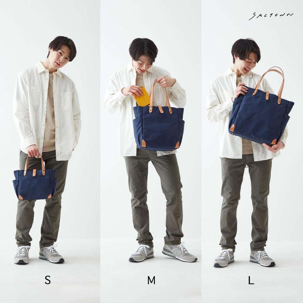 Hanpu Kobo Tote Bag Canvas Tote Made In Japan Domestic Canvas A4 Multifunctional Paraffin Processed 3J10 Khaki (M) Women's Men's