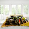 3pcs Green Field Truck 3D Printed Bedding Set Cozy Comfortable Duvet Cover King Queen Twin Size Birthday Gift Bedroom Decoration