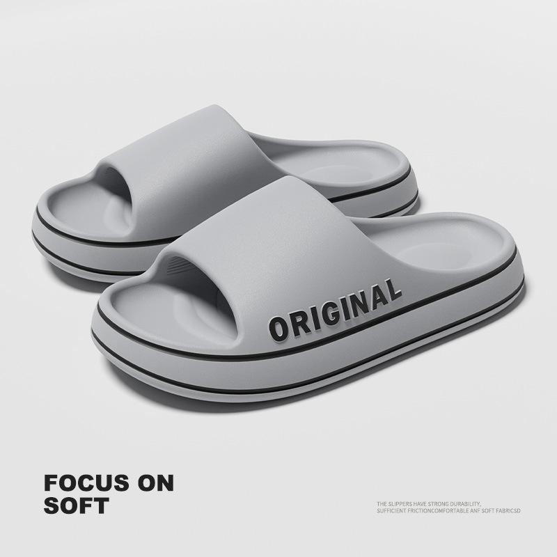 New Summer Slippers Men and Women  EVA Soft Bottom Cloud Slides Light Beach Shoes Anti Slip Indoor and Outdoor