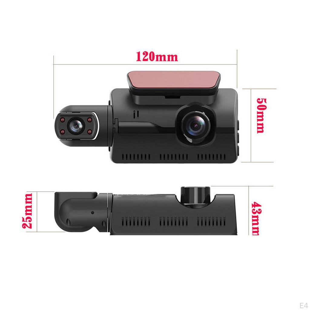 Car Dashboard Camera 110° Wide Angle Night View 1080P Parking Mode Front and Inside for SUV
