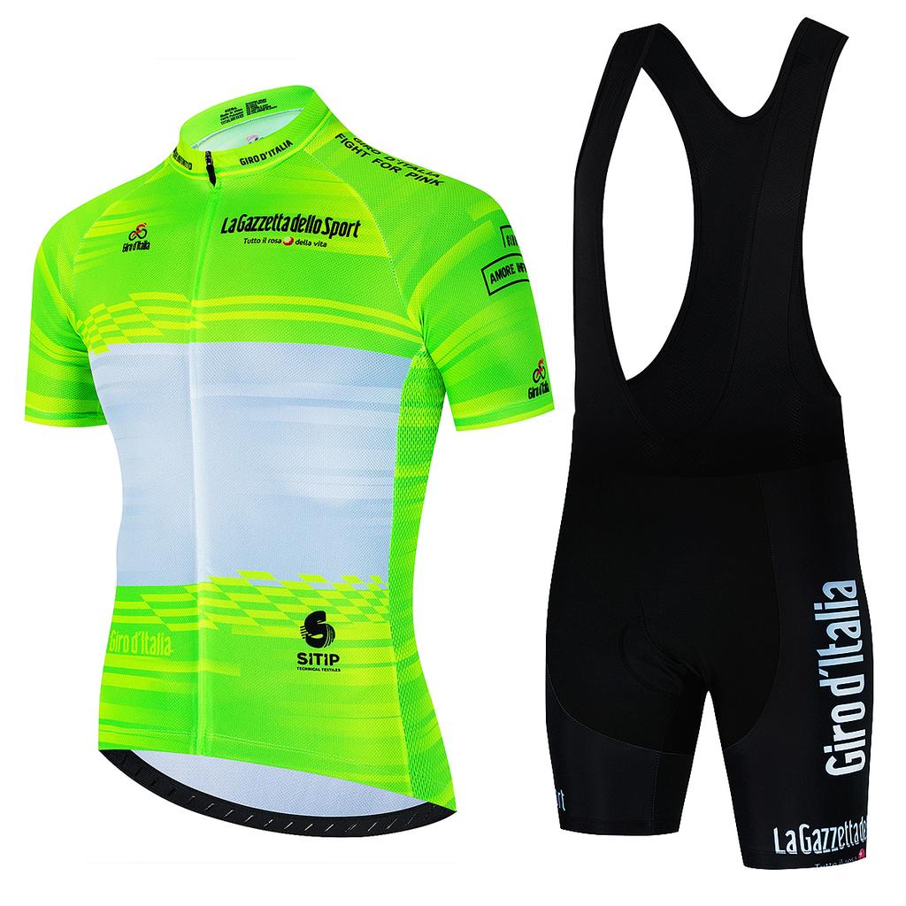 Summer Tour De Italy Team Sports Set Sportswear Jersey Men's Cycling Blouse Mtb Outfit 2023 Uniform Bib Shorts Clothing