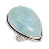 Natural Aquamarine Gemstone 925 Sterling Silver Jewelry Ring Size 7.5 S8q40