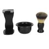 Men Beard Foaming Brush Set Soap Bowl Brush Rack Nylon Hair Beard Grooming Brush Kit