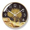 Yipra 6083 Elk Wall-Mounted Silent Quartz Clock for Living Room