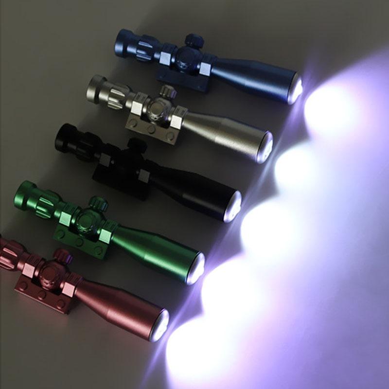 LED Light Creative Sniper Rifle Modeling Gel Pen Weapons Pen Black Refill 0.38mm Kids Gift Toys Stationery School Supplies