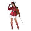 BB Carnival-Costume for Adults 113787 Red (3pcs) XS/S Musketeer
