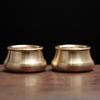 Incense Burner Smooth Exquisite Golden Bowl Shape Incense Stick Holder for Bedroom