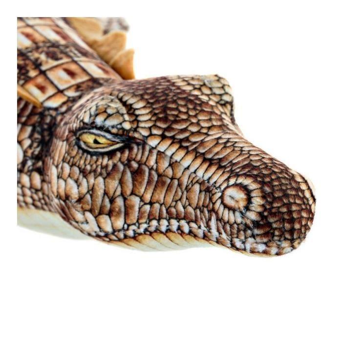 Jouet Peluche - DKD Home Decor - Crocodile - Marron - 46 X 22 X 8 Cm - Polyester