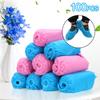 100PCS Anti-Slip Shoe Covers Disposable Shoe Covers Non-Woven Fabric Overshoes Elastic Band Breathable Dustproof