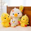 3d Eyes Duck Plush Toy Hairy Yellow Duck Plush Doll Friends Birthday Gifts