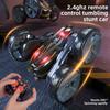 Wireless Remote Control Stunt Car, Double-sided Dump Truck, Cool Light-up Car, Drift and Climb Toy Car Interactive Toys