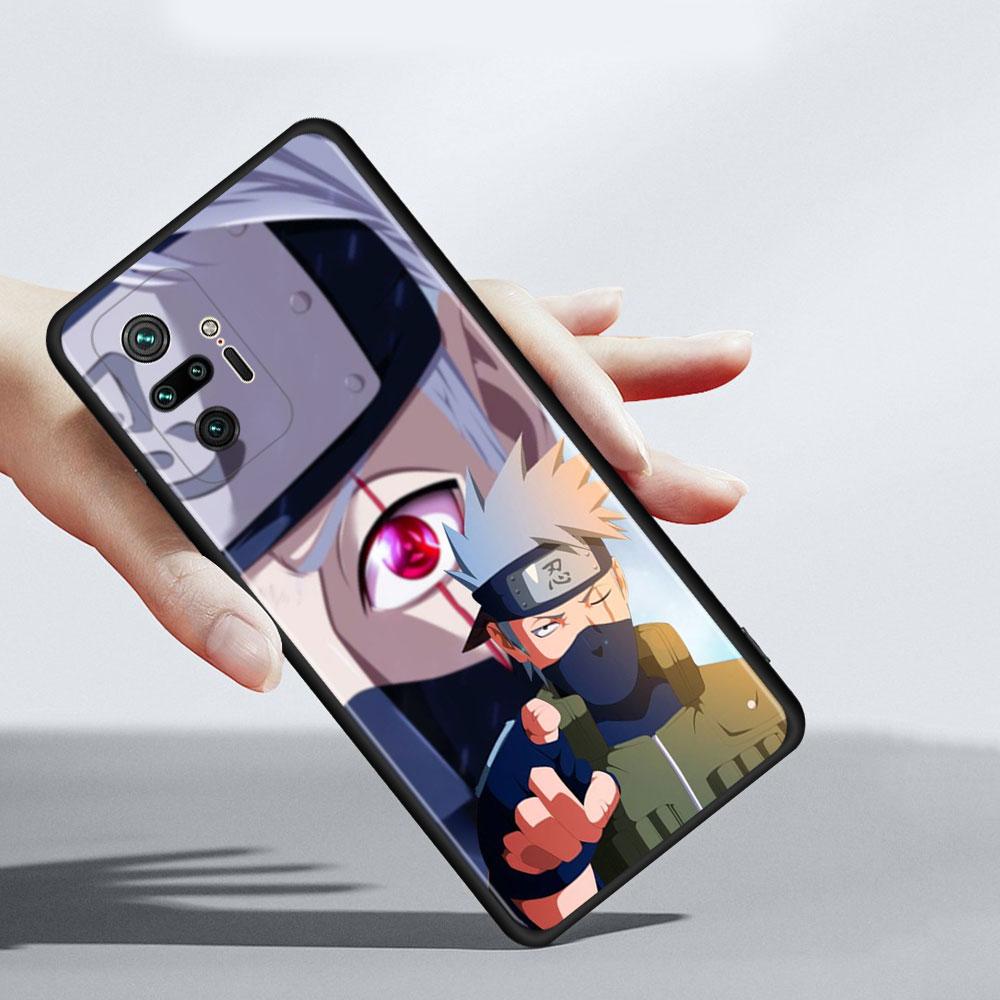 Phone Case for Xiaomi Redmi 9 9a 9c 8 K40 Note 9s 9 10 11 8 Pro 7 11t 9t 8t Cover Silicone Coque Anime Naruto Kakashi