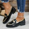 New Large-sized Women's Shoes: Thick-soled, Slimming, Low-top Loafers, Low-heeled, Lazy Single-leg Shoes