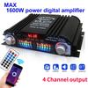1600W Peak Power HiFi Sound Amplifier Digital 4 Channel Audio Amplifier Bluetooth Karaoke Player FM Radio Support Remote Control